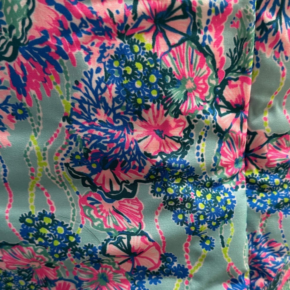 Lilly Pulitzer Insulated Wine Carrier Cooler Bag Canvas Neon Beach You To It - Picture 11 of 11